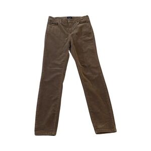 Well Worn Corduroy Pants Womens Size 6/28 Brown Casual Comfort Stretch